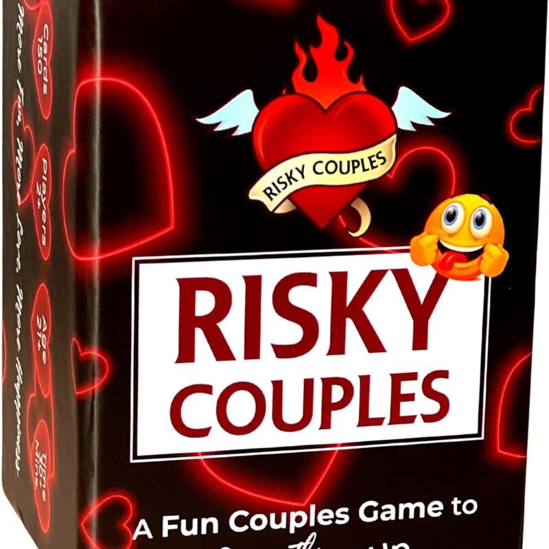 RISKY COUPLES - Super Fun Couples Game for Date Night: 150 Dares & Questions for Your Partner. Romantic Anniversary & Valentines Gifts. Card Game for Couple