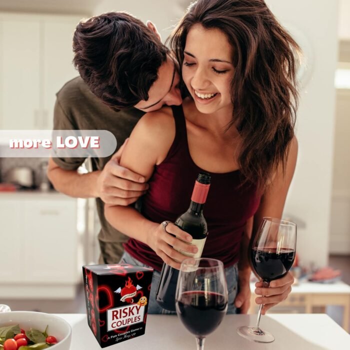 RISKY COUPLES - Super Fun Couples Game for Date Night: 150 Dares & Questions for Your Partner. Romantic Anniversary & Valentines Gifts. Card Game for Couple - Image 6