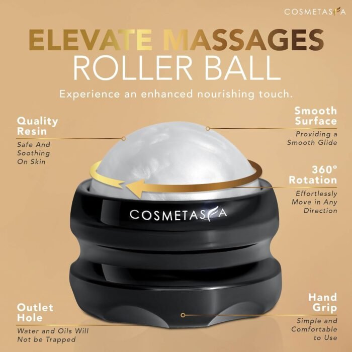 Cosmetasa Luxury Spa Gift Set for Women & Men - Relaxation Lavender Massage Oil, Citrus Coconut Massage Oil, Arnica Sore Muscle Massage Oil with Hot Stones, Roller Ball and Thumb Saver Massage Tools - Image 5
