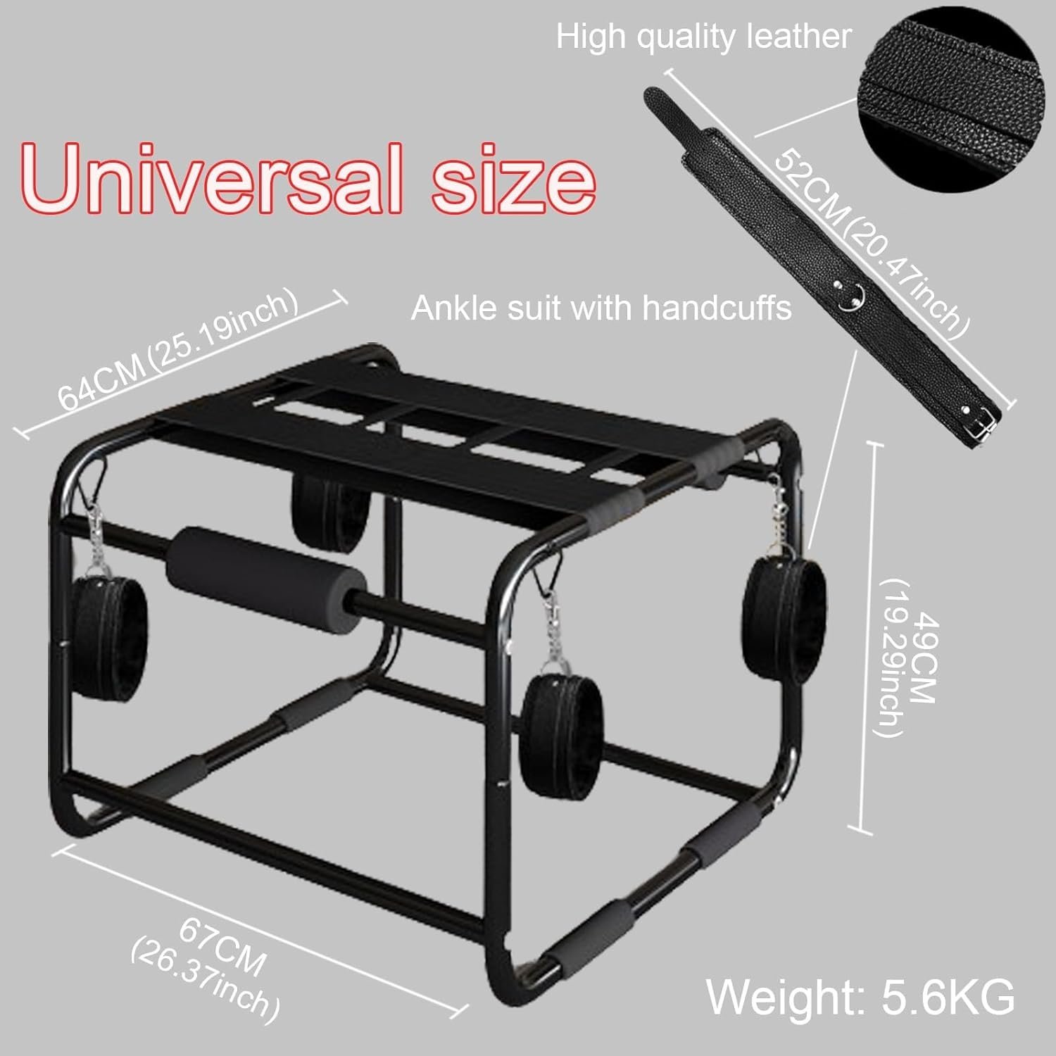 Sex Chair, BDSM Sex Furniture Restraining Kit Sex Swing, Multi Function Position Assist Tool, Adult Masturbation Sex Furniture Sex Toy for Couples