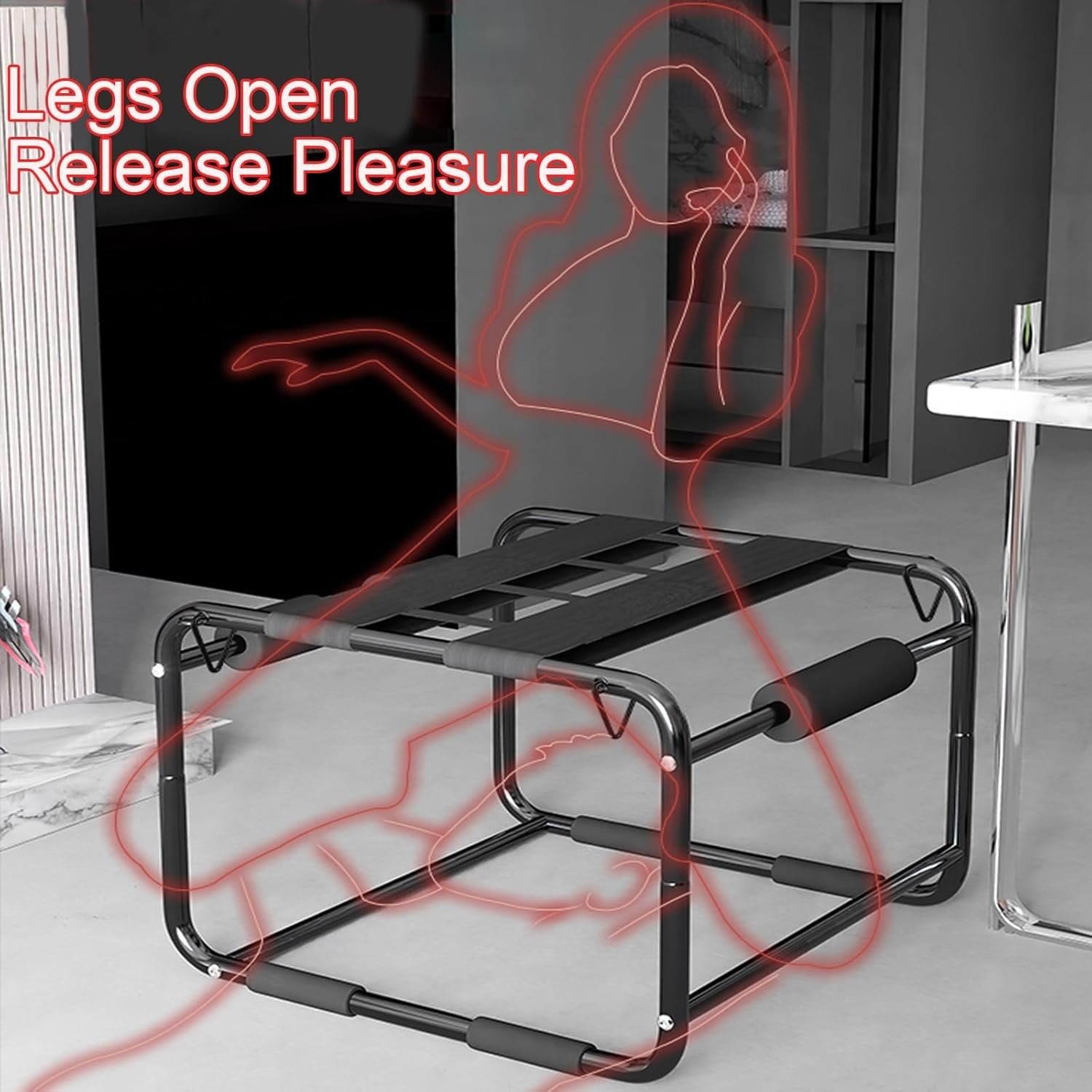 Sex Chair, BDSM Sex Furniture Restraining Kit Sex Swing, Multi Function Position Assist Tool, Adult Masturbation Sex Furniture Sex Toy for Couples - Image 3