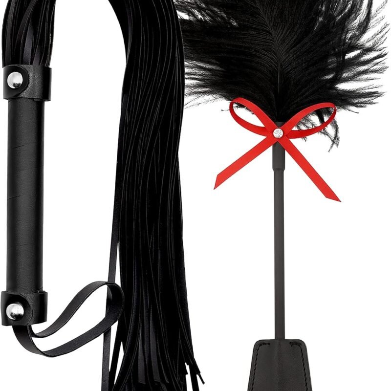 Whip Spanking Flogger Sex Play Sex Feather Tickler Teaser Feather Tickler for People Flogger Spanking Sex Fetish Sex Toys