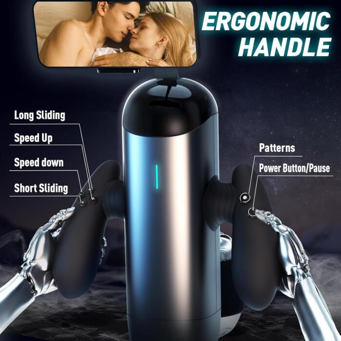 Adult Sex Toys Male Stroker Penis Pumps Automatic Sucking Male Masturbators Men's Sex Toy Adult Sex Toy Hands Free Pocket Pussy for Men Rotating Vibrating Sucking Male Masturbators Cup - Image 4