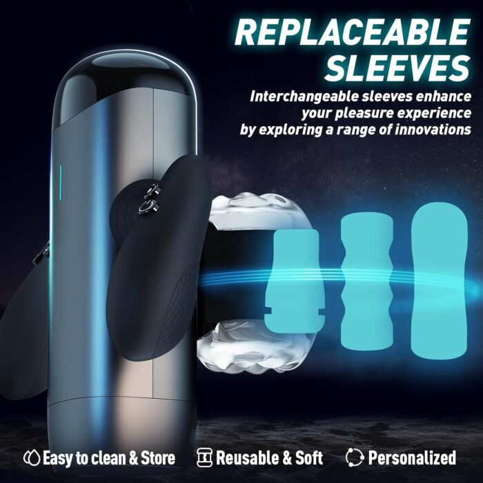 Adult Sex Toys Male Stroker Penis Pumps Automatic Sucking Male Masturbators Men's Sex Toy Adult Sex Toy Hands Free Pocket Pussy for Men Rotating Vibrating Sucking Male Masturbators Cup - Image 5