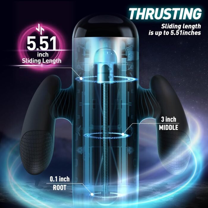 Adult Sex Toys Male Stroker Penis Pumps Automatic Sucking Male Masturbators Men's Sex Toy Adult Sex Toy Hands Free Pocket Pussy for Men Rotating Vibrating Sucking Male Masturbators Cup - Image 6