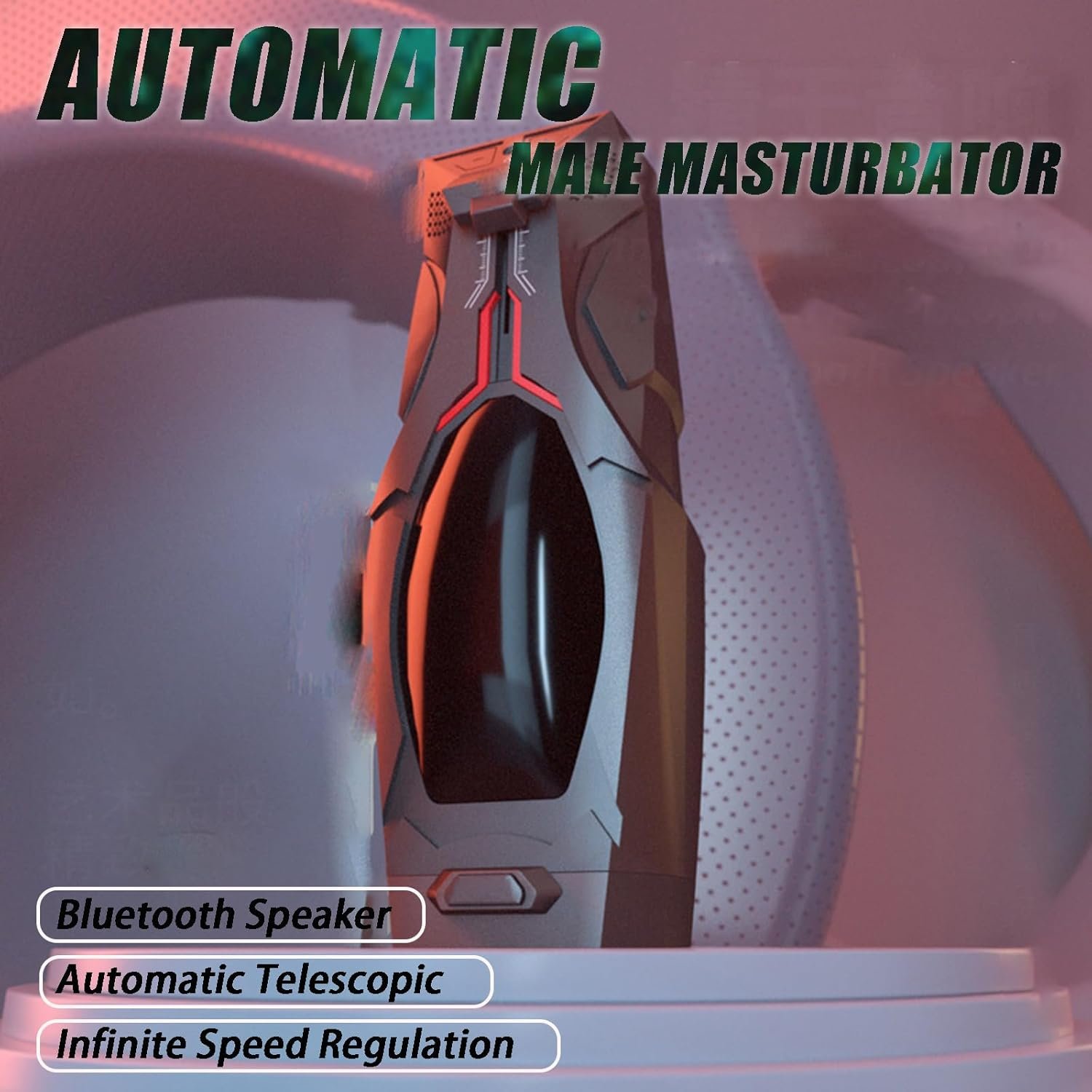 Sex Toys Adult Toys Automatic Male Masturbator-Penis Pump Pocket Pussy Male Sex Toy Male Masturbator Male Vibrator Penis Vibrator Thrusting & Roating Sex Toy Men Adult Toys for Men Male Strokers - Image 2