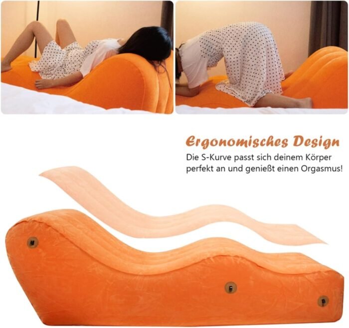 with Inflatable & Portable, Energy-Saving Portable Sex Furniture Inflatable Sex Tables Sex Chairs Sex Tables, Inflatable Sex Lumbar Pillows Bondage Sex Furniture Handcuffs, Bondage Devices and SM Sex - Image 4