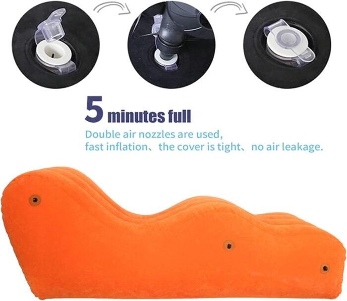 with Inflatable & Portable, Energy-Saving Portable Sex Furniture Inflatable Sex Tables Sex Chairs Sex Tables, Inflatable Sex Lumbar Pillows Bondage Sex Furniture Handcuffs, Bondage Devices and SM Sex - Image 5