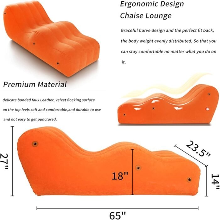 with Inflatable & Portable, Energy-Saving Portable Sex Furniture Inflatable Sex Tables Sex Chairs Sex Tables, Inflatable Sex Lumbar Pillows Bondage Sex Furniture Handcuffs, Bondage Devices and SM Sex - Image 7