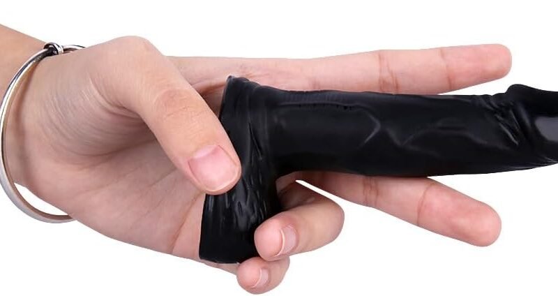 4.3 inches Realistic Dildo for Beginners, Anal Dildos Lifelike Fake Penis for Women/Men/Gay, Adult Sex Toys for G spot Stimulator Anal Plug Training Sets (Black)