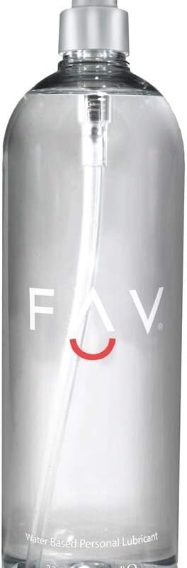 FAV Water Based Luxury Personal Lubricant, Natural Feeling Lube for Women Men and Couples, Toy Friendly, Condom Safe, 33.5 Fl Oz