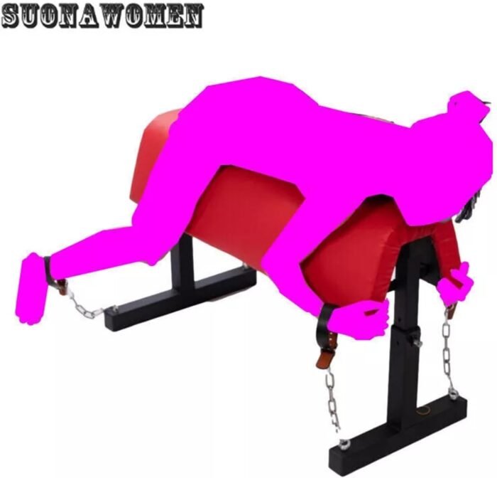 with Inflatable & Portable, Energy-Saving Sm Sex Furniture Bondage Riding Large SP Restraint Rack Wooden Horse Chairs, Bundle Sex Furniture Chair, Adult Games. - Image 2
