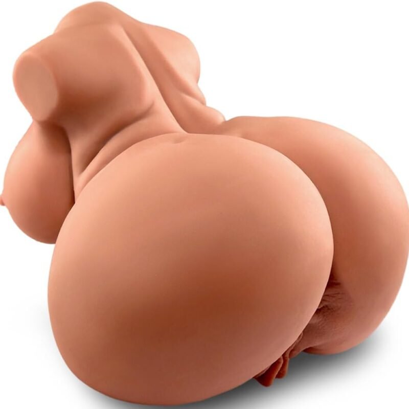 GOYHA BBW Fat Brown Sex Doll with, Pussy Ass Male Masturbator Adult Sex Toy for Men Masturbation, 8.6LB Love Doll Male Sex Toy with Realistic Pocket Pussy Vagina & Anal Channels