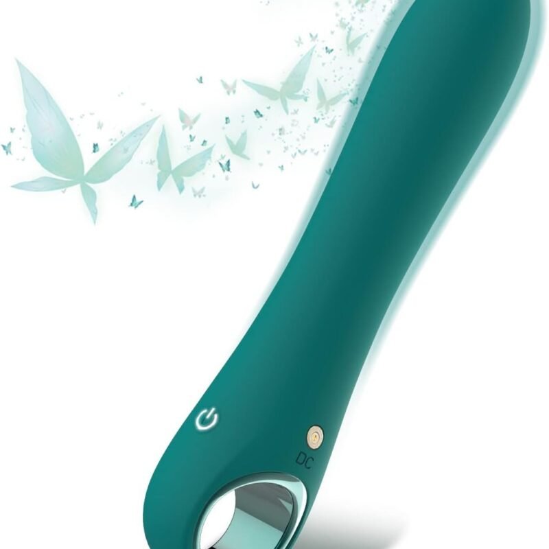 G Spot Vibrator Dildo with 10 Vibration Modes, Tuitionua Soft Silicone Powerful Vibrating Massagers for Clitoral Vagina and Anal Stimulation, Adult Sex Toys for Women or Men(Green)