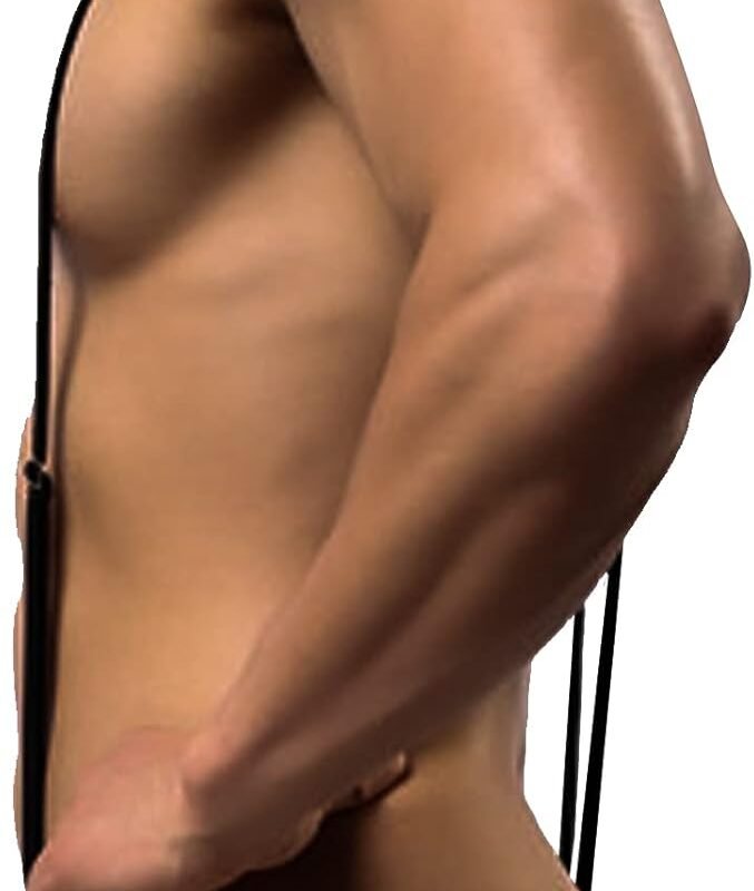 Black Sexy Men's Underwear Sexy Thong Jockstrap Flap Front Stretch Bulge Pouch Brief One Size