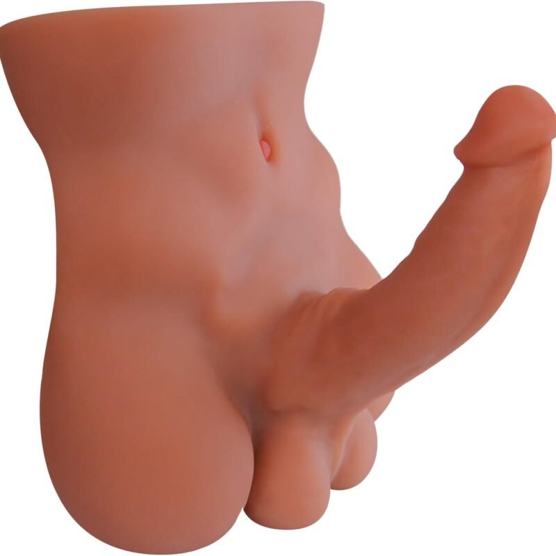 5.07 Lbs Male Sex Doll with Flexible Dildo, Men Sex Dolls for Female Masturbation with Realistic Huge Cock, Sex Toy for Women Men Gay Couple, Unisex Masturbator Sex Doll with Tight Anal