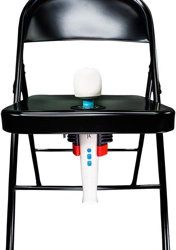 AWESOMETIVITY AfterDark Magical Wand Chair - Hands-Free Sex Furniture for Women and Couples, Adult Toy Mount Compatible with Magic Wand Massager and Other Massagers and Toys from 1-2.25" Diameter