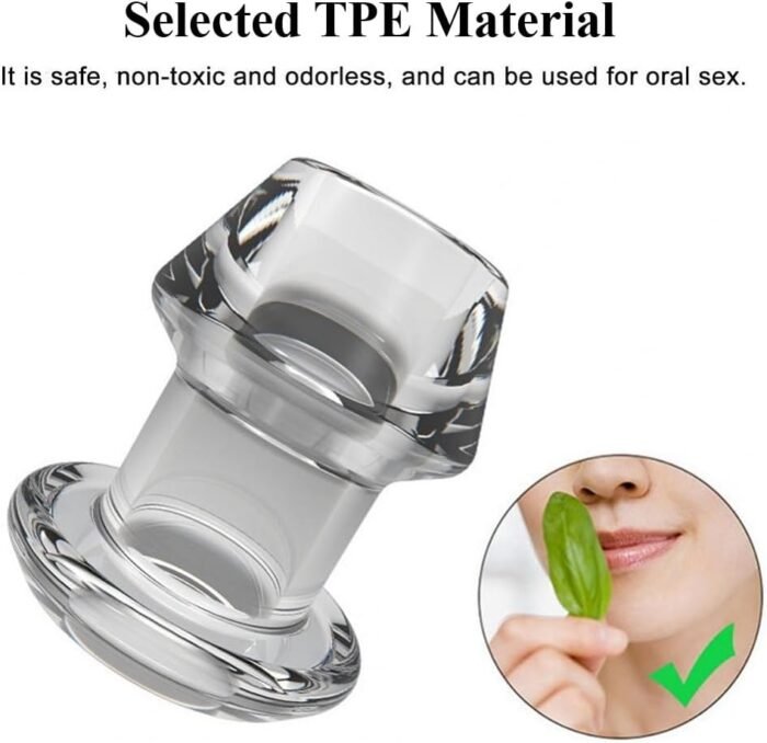 Hollow Vaginal Speculum Peeking Anal Butt Plug, Vagina Expander Tunnel Transparent Anus Dilation Dilator BDSM Enema Sex Toys for Adult Women Gay Men - Image 5