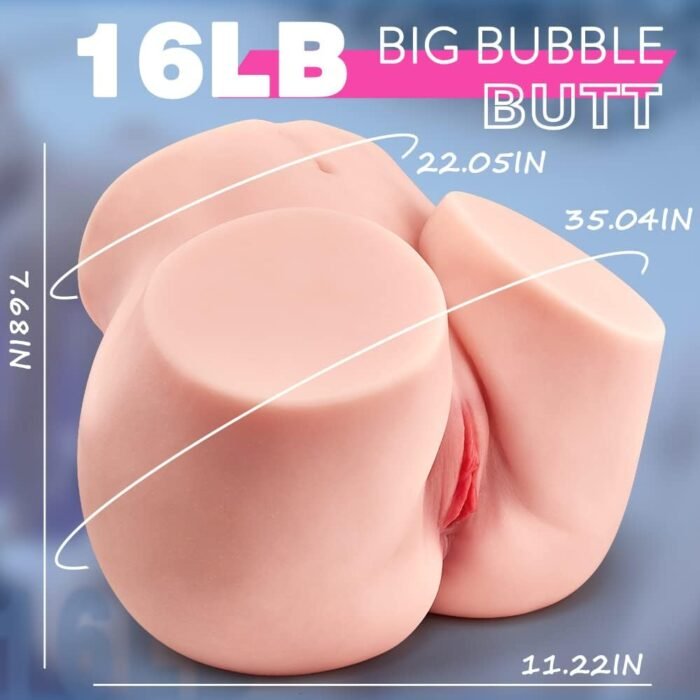 16Lb Male Masturbator Sex Doll Busty Ass Butt, Realistic Pussy Ass Masturbator Stroker with Vagina and Anal Channel for Several Sex Positions, Goyha Male Sex Toy for Men Masturbation Pleasure - Image 7