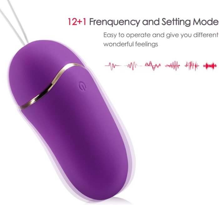 12Frequency Quiet Waterproof Silicone Love Egg for Women and Couple - Image 2