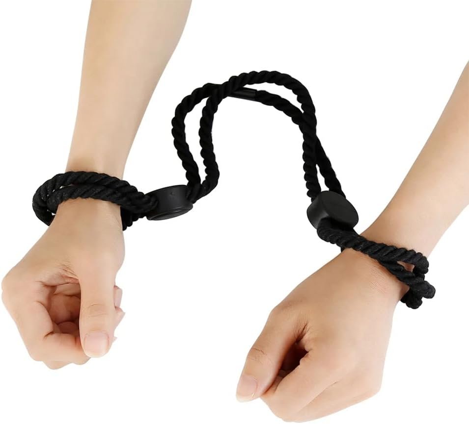 BDSM Sex Restraints Adjustable Sexual Bondage Rope for Couples Sex Toy, Bed Bondage Strap Wrist & Leg Cuffs for SM Games Play for Men Women - Image 2