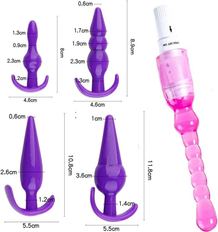 Anal Plug Beads Training Sets 16 Pcs BDSM Bondage Restraint Strap SM Sex Toys for Women and Couples - Image 2