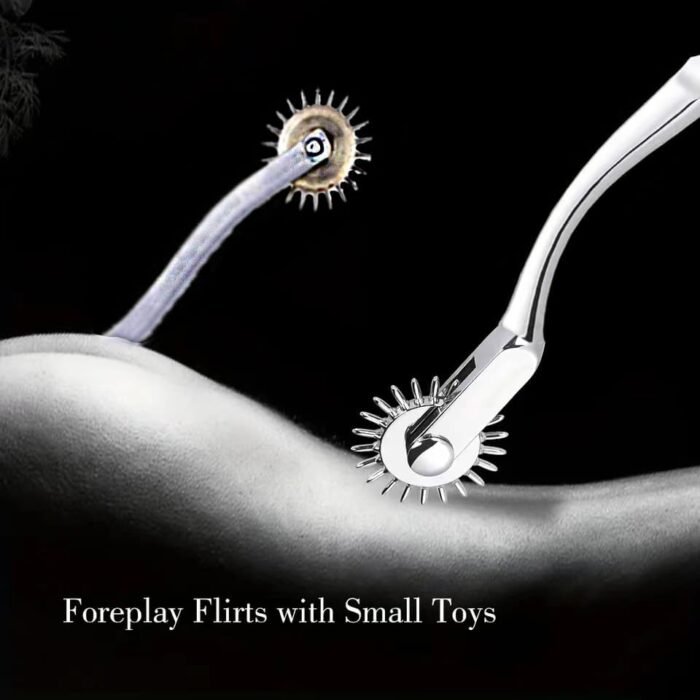Erotic Stainless Steel Pinwheel BDSM Sex Roller Nipple Breast Spikes Fetish Tongue Stimulator Adult Roleplay Games Sex Toys - Image 5