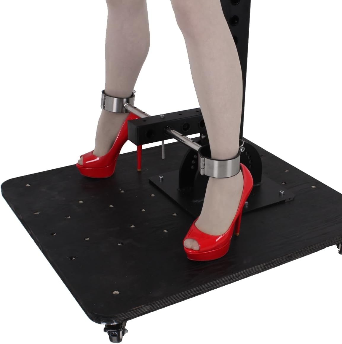 Generic BDSM Bondage Shackles Kit Slave Restraint Rack Love Furniture Binding Wooden Yoke Sex Toys, Black - Image 8