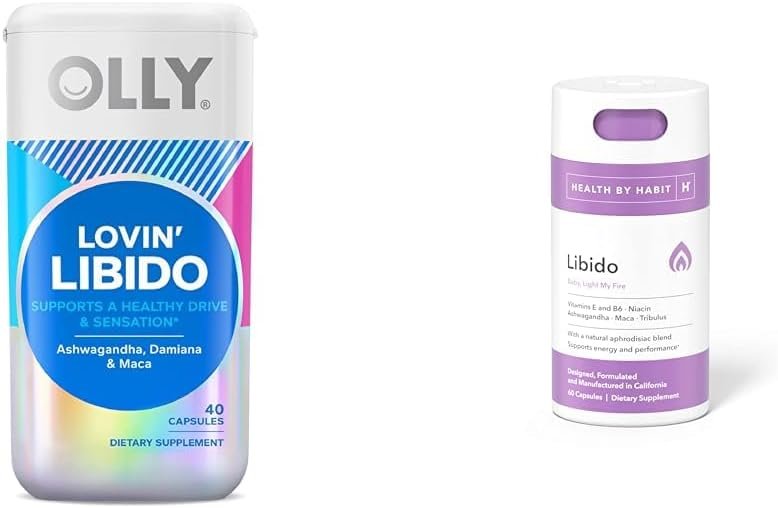 OLLY Lovin Libido for Women (40 Count) & Health by Habit Libido Blend for Women (60 Capsules)