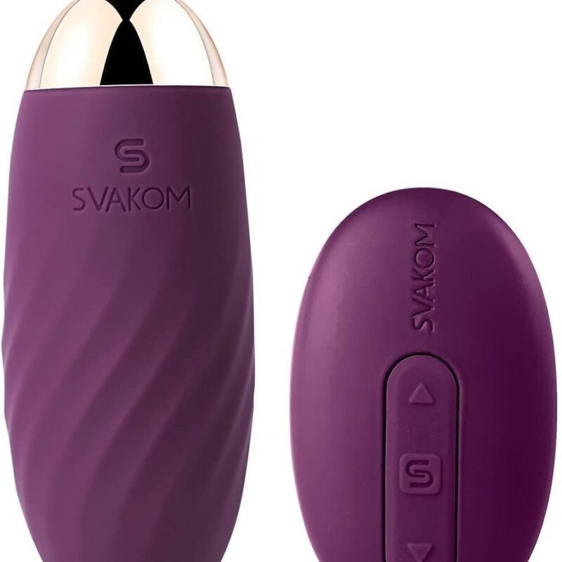 Bullet Vibrator with Remote Control for G Spot Stimulation,SVAKOM Elmer Wireless Vibrating Eggs, Wearable Love Balls with 26 Vibration Patterns, Silicone Clitoral Massager Sex Toys for Women
