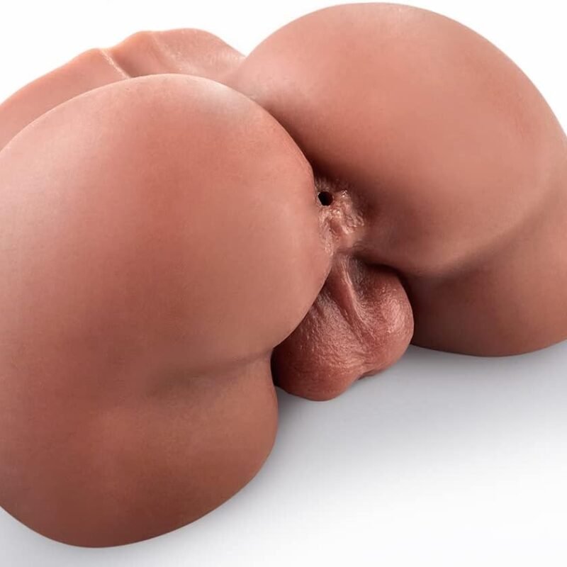 5.5LB Anal Male Masturbator with Testicles, Realistic Butt Masturbator with Plump HIPS and Tight Anus for Men Masturbation, Goyha Male Sex Toy for Gay Sex Black