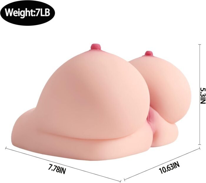 Sex Doll Male Masturbator Stroker Sex Toys for Men with Vagina Anal Breast Sex, 3-in-1 Realistic Sex Doll Torso Pocket Pussy Adult Toys for Men, Sex Dolls Male Sex Toys for Men Couple Sex Fun (7LB) - Image 4
