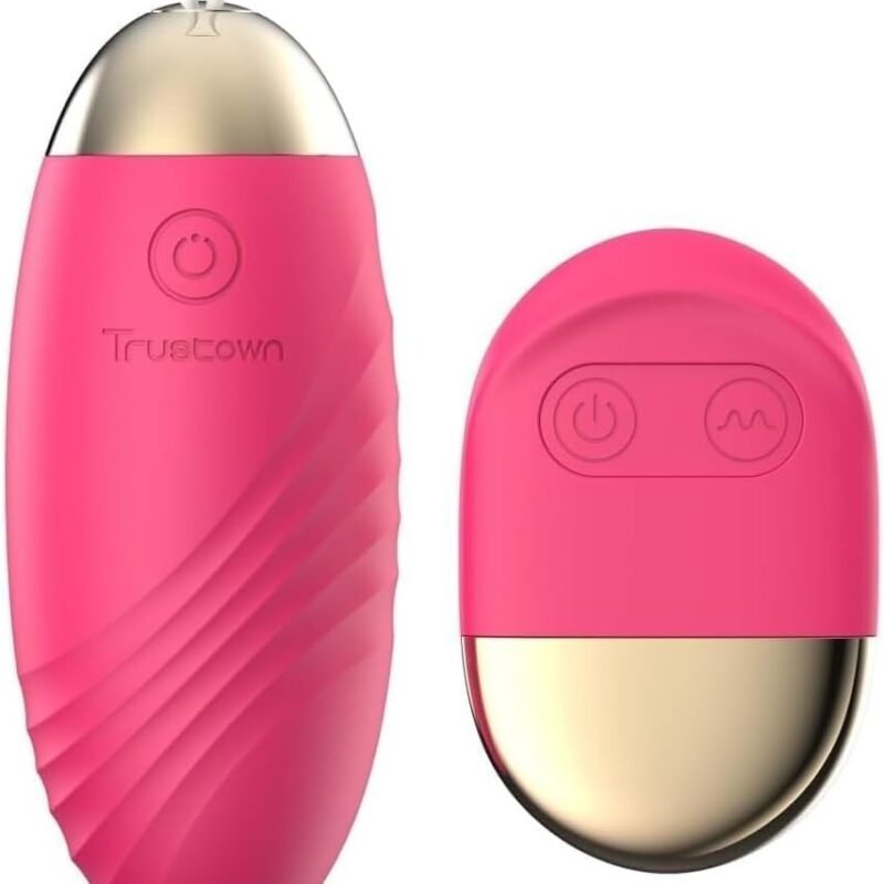 Bullet Vibrator Remote Control Trustown Egg Vibrator for G spot Clit Stimulation Soft Silicone Wearable Rechargeable Waterproof 10 Vibration Modes Adult Sex Toy for Women and Couples