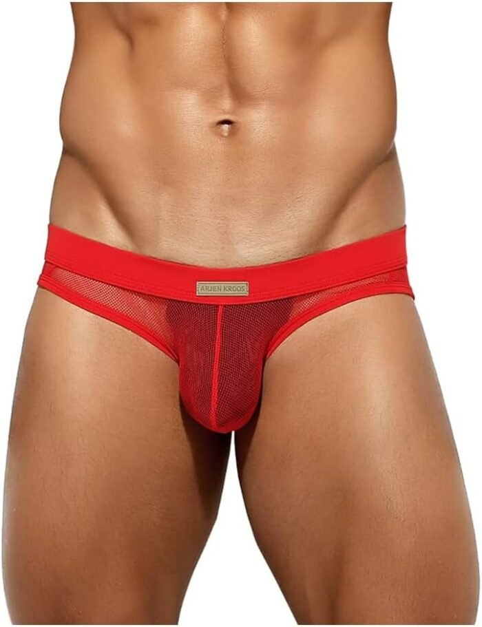 Arjen Kroos Men's Sexy Briefs Breathable Comfortable Mesh Underwear