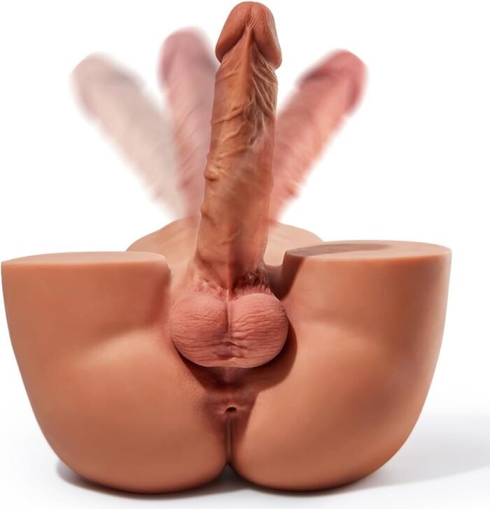 10.5 LB 2 in1 Torso Male Sex Doll with Realistic Dildo and Testis, Anal Male Masturbator with Tight Hole for Men Masturbation, Gohya Unisex Sex Toy for Couple Brown - Image 2