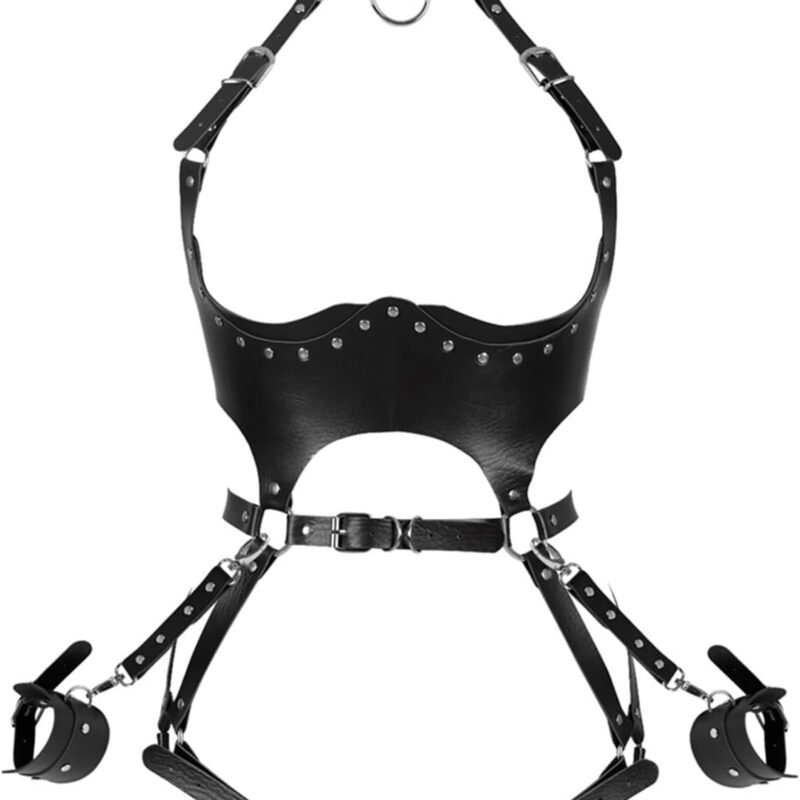 FOTN Women Punk PU Leather Body Waist Belt Bodysuit Bondage Body Harness Belt Sexy Lingerie Leg Garter BT1