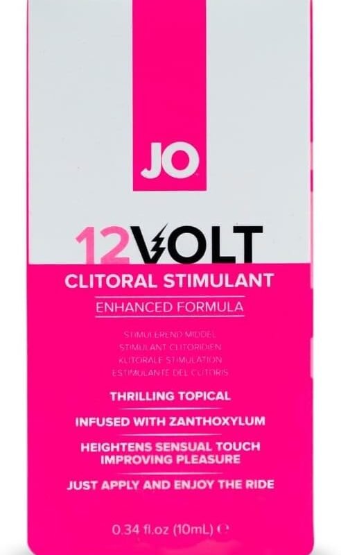 JO 12 Volt Clitoral Serum, Stimulate Intimate Moments for Women and Couples, 34 FL Oz