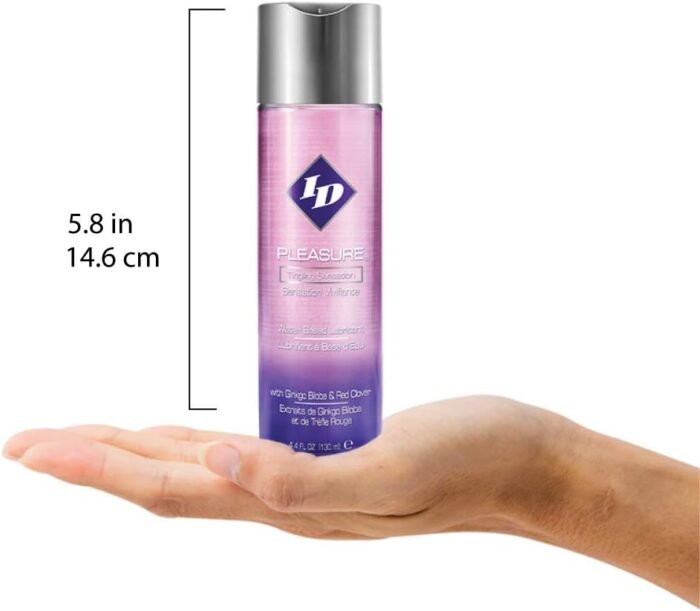 ID Pleasure Stimulating Personal Lubricant 4.4 Fl Oz - Water Based Tingling Sensation Lube with Natural Botanical Extracts, made in USA by ID Lubricants - Image 3