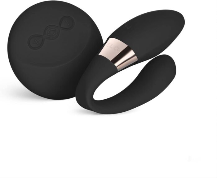 LELO TIANI Duo Couples Vibrator for Men and Women with 2 Powerful Motors and 8 Vibrations Settings, Completely Waterproof Adult Sex Toys for Couples, Sex Toys for Her, Vibrator for Couples, Black