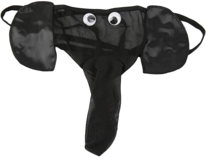 QINGD's Men Lingerie G-String T-Back Thongs Underwear Elephant Pants Briefs Bottom - Image 2