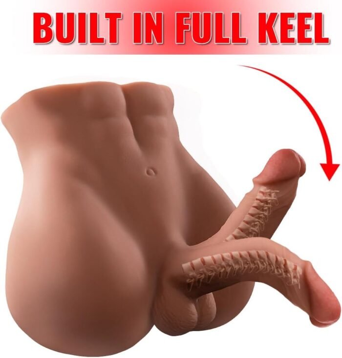 Sex Doll Male Masturbator Entry-Level Ass Pocket Pussy Mens Sex Toys Realistic Female Adult Torso Mini Butt Stroker with Tight Vaginal Anal Hip Sex Dolls for Men - Image 4