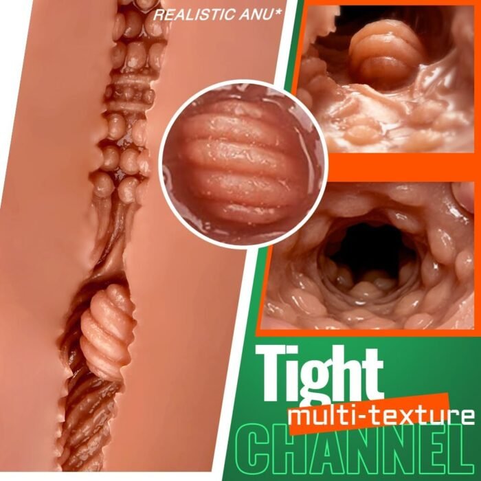 10.5 LB 2 in1 Torso Male Sex Doll with Realistic Dildo and Testis, Anal Male Masturbator with Tight Hole for Men Masturbation, Gohya Unisex Sex Toy for Couple Brown - Image 5