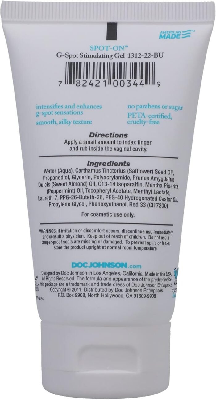 Doc Johnson Spot On, G-spot Stimulation Gel for Women, 2-Ounce - Image 4