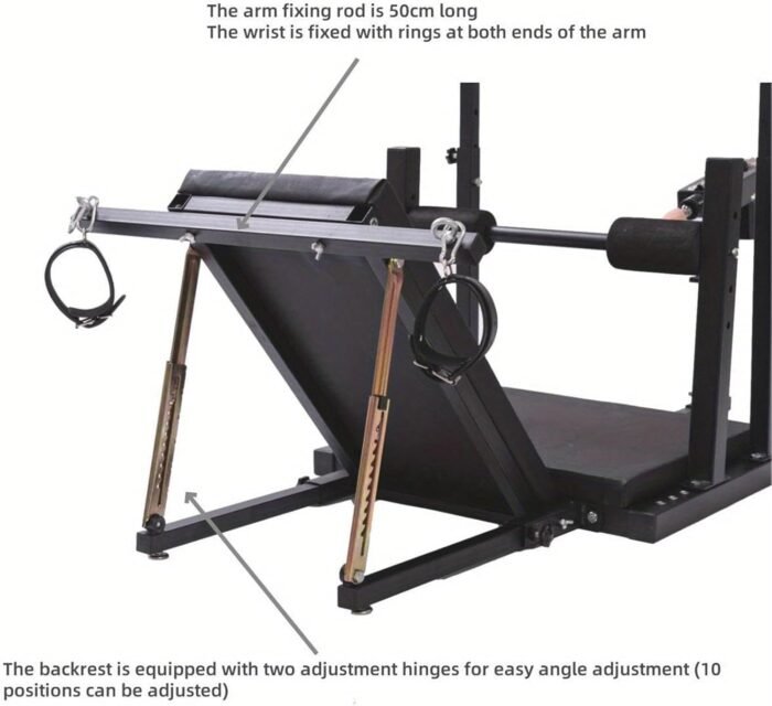 with Inflatable & Portable, Energy-Saving Sex Chair Bdsms Toy Extreme Sm Chair, with Handcuffs and Ankle Shackles Bench, Sex Games Pillory with Shackles, Sex Furniture Sex Toys for Men and Women - Image 7