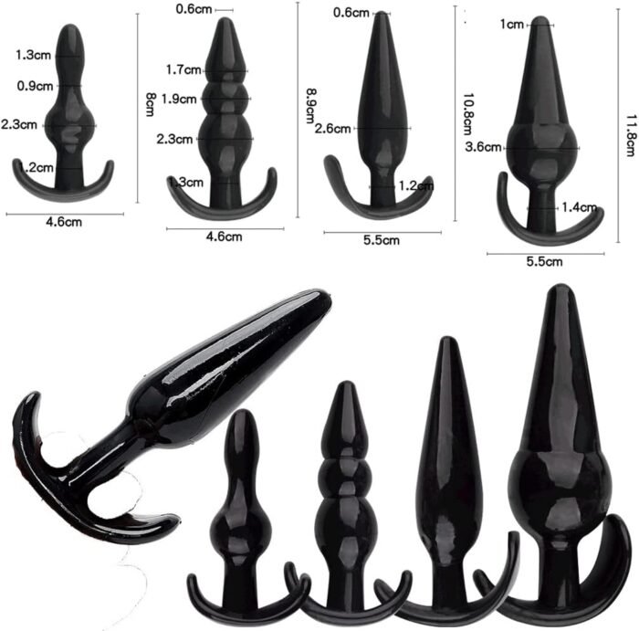 32Pcs SM Bondage Restraint Vibrator Silicone Anal Plug Dildo Sex Toys for Butt plug2 Color - Image 4