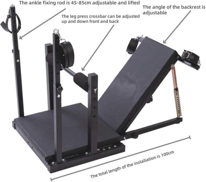 with Inflatable & Portable, Energy-Saving Sex Chair Bdsms Toy Extreme Sm Chair, with Handcuffs and Ankle Shackles Bench, Sex Games Pillory with Shackles, Sex Furniture Sex Toys for Men and Women - Image 4