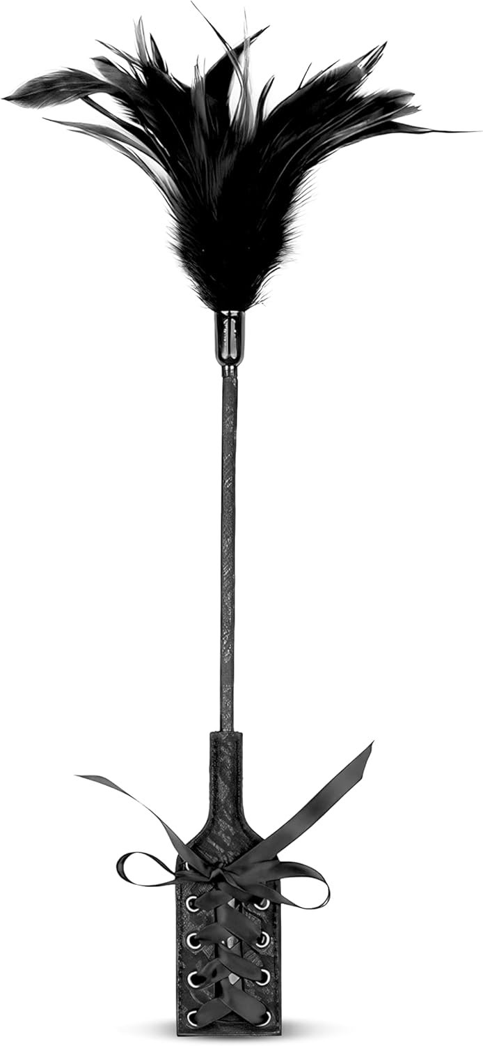 Sex Feather Tickler Adult Sex Play Role Play Cosplay Spanking French Tickler Sex Toy Bedroom BDSM Play Fetish Crop 16 inch