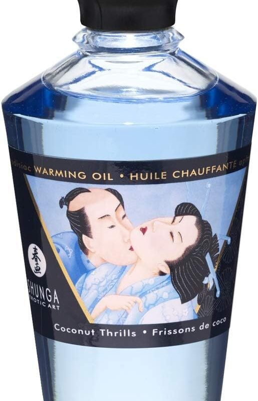 Shunga Warming Massage Oil 3.5 Fluid Ounces (Coconut)