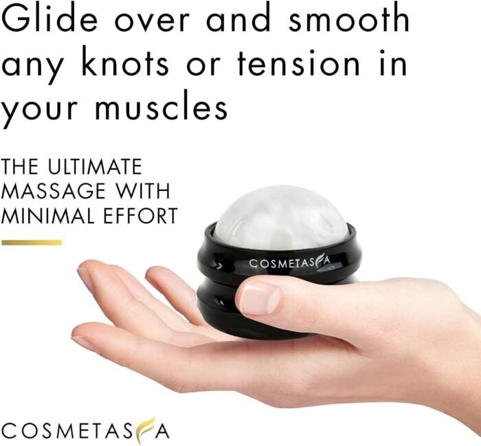 Cosmetasa Massage Roller Ball- Soothes Back, Shoulder, and Foot. Self, Relaxing, Massage Therapy Tool for Sore, Tired Muscles - Image 4