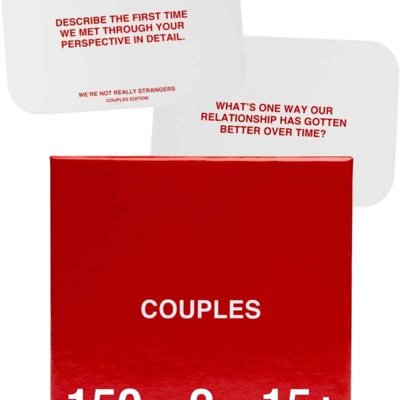 WE'RE NOT REALLY STRANGERS Couples Edition Card Game - 150 Conversation Cards for Couples, Adults, & Teens - 2 Player for Date Nights, Game Nights, & Parties, Ages 15+, 2 Players